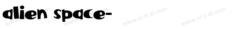 alien space字体转换